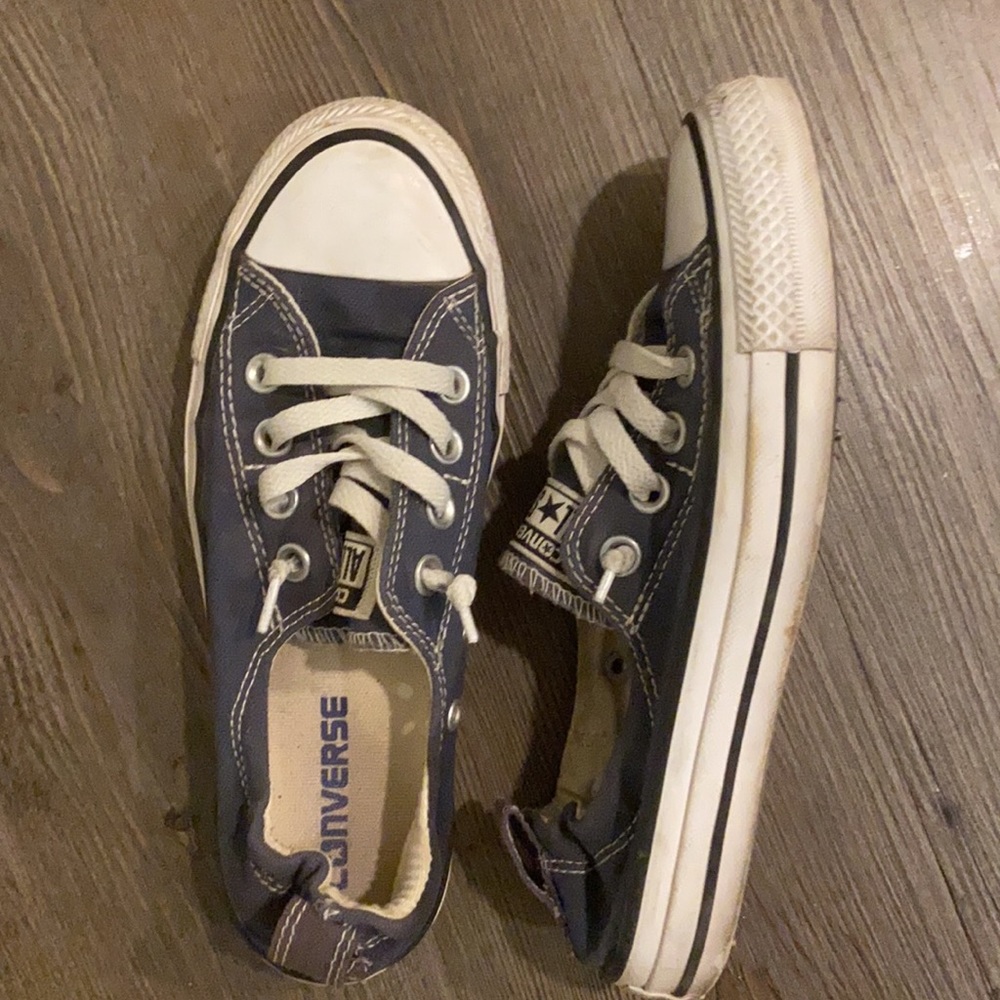 Navy blue CONVERSE Shoreline shoes size 6, excellent condition